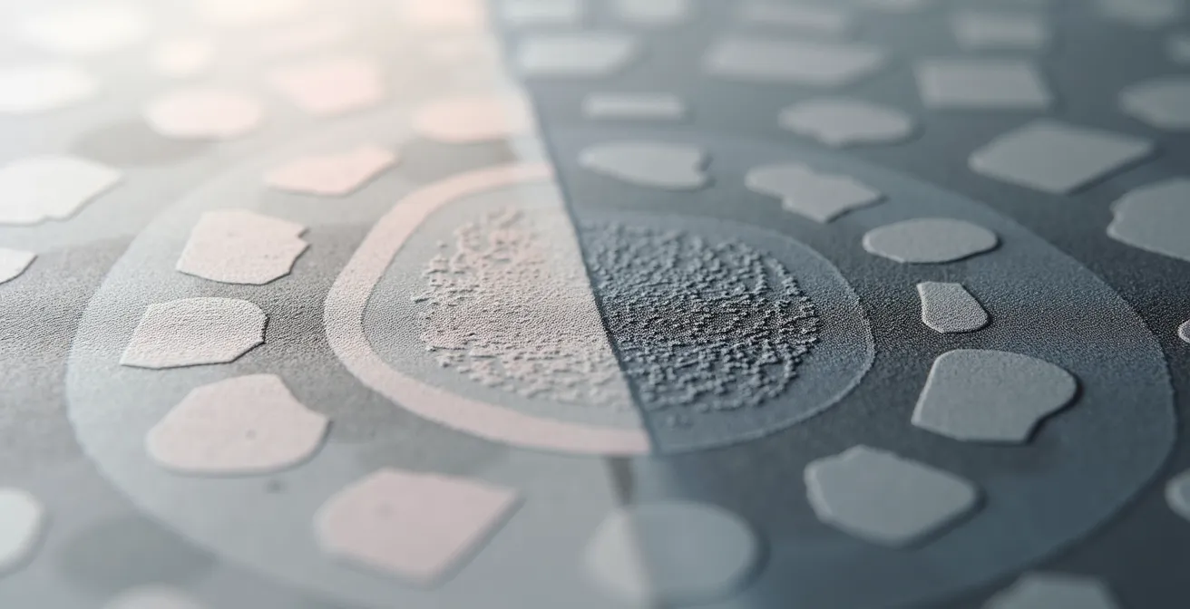 Comparaison macro de la qualité d'impression entre fichier vectoriel net et matriciel pixelisé